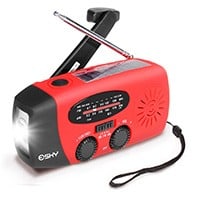 The Esky Solar Hand Crank Radio With LED Flashlight